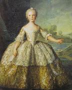 Jjean-Marc nattier Isabella de Bourbon, Infanta of Parma oil on canvas
